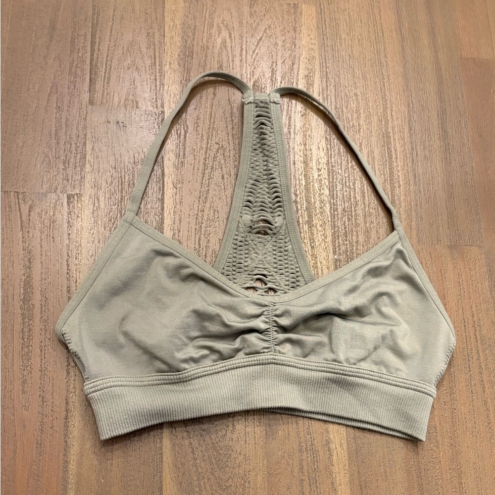 Women's Pink Olive Sports Bra